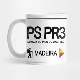 Madeira Island PS PR3 LEVADA DO PICO DO CASTELO logo Mug